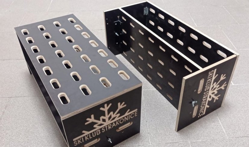 Portasci Da Parete Per Garage E Casa - Supporto Per 2 Sci O Snowboard Con Bastoncini - Set Da 2 Con Accessori Di Montaggio